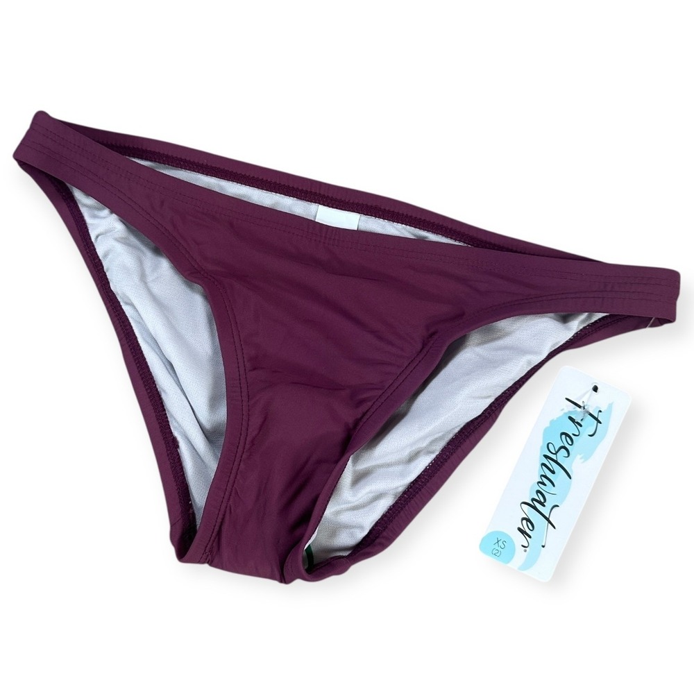 Freshwater Hipster‎ Bikini Bottoms Rosewood XS Low Rise Swimwear NWT